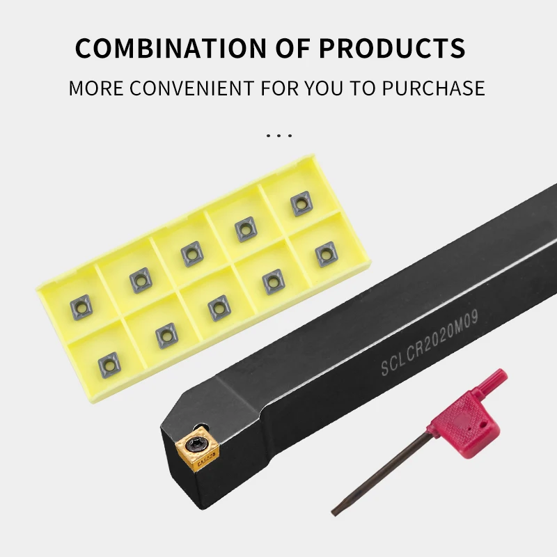 SCLCR/L Turning Tool SCLCR1212H09 SCLCL1616H09 SCLCR2020K09 SCLCR2525M09 External Turning Tool Holder For CCMT09 Carbide Inserts