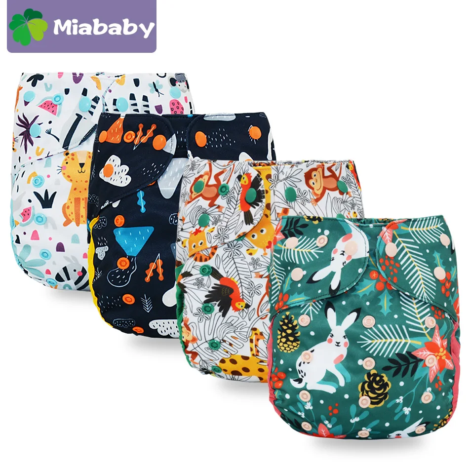 Miababy ECO-friendly Big XL Cloth  Diapers for children Cover for Baby 2 Years and Older, ,Adjustable Cloth Nappy