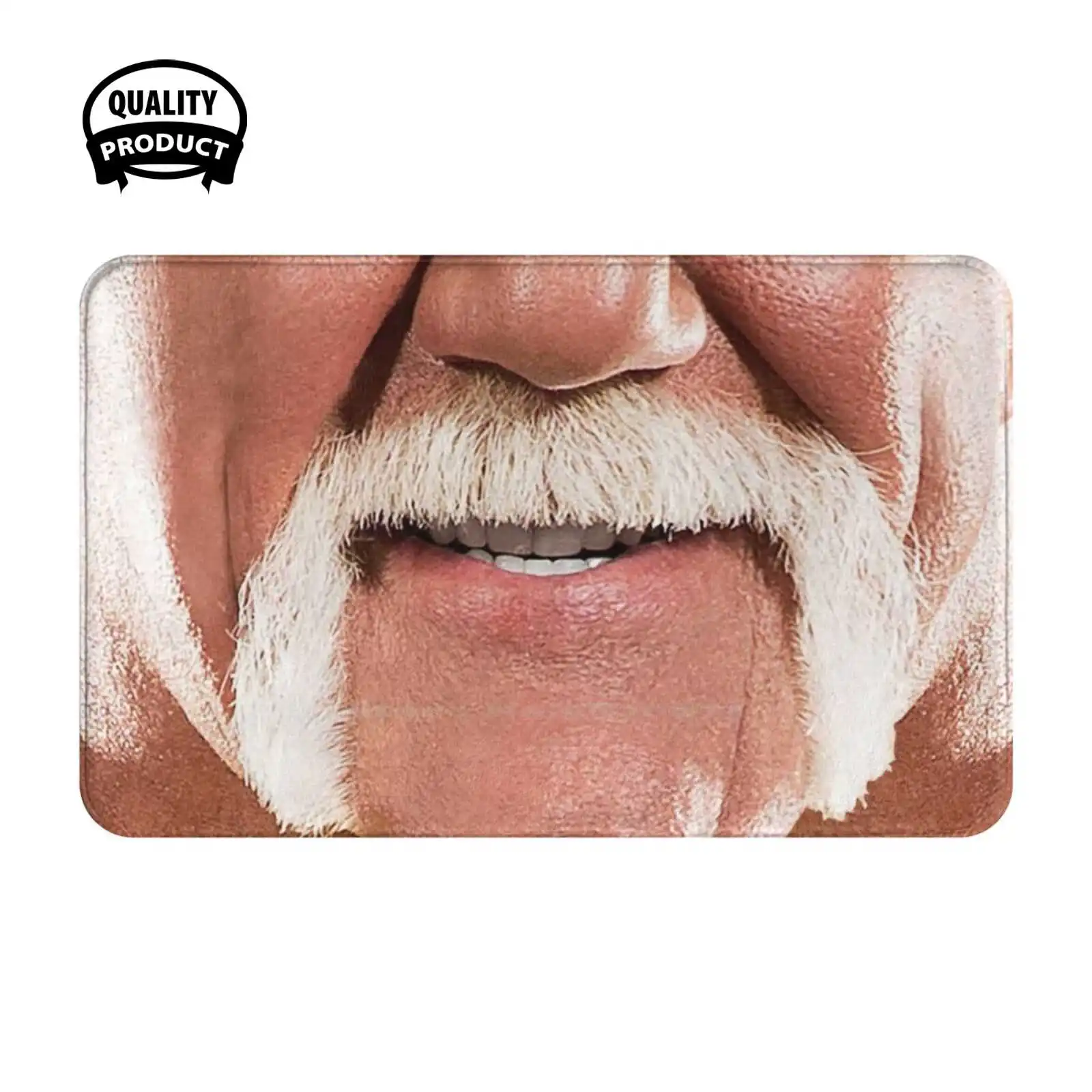 Face Mask Soft Cushion Home Carpet Door Mat Car Rug Wwf Tna Funny Meme Pro Wrestling Roh Nxt Njpw Humor Handlebar Mustache