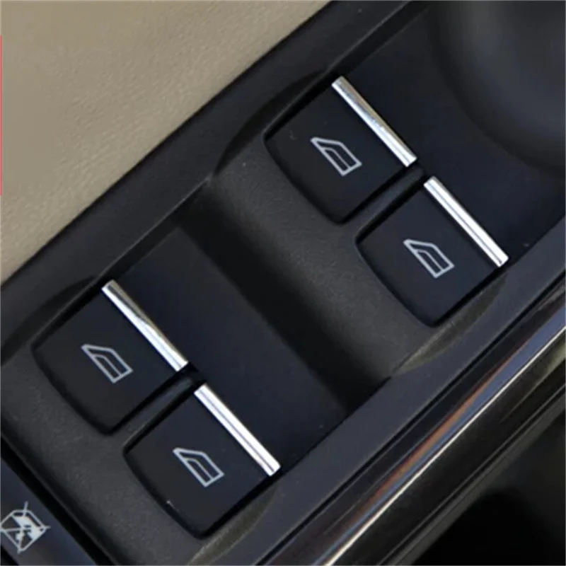 For Ford Focus 2 Focus 3 Fiesta Ecosport KUGA S-MAX Car Styling Windows Control Lift Switch Button Trim Sticker Auto Accessories