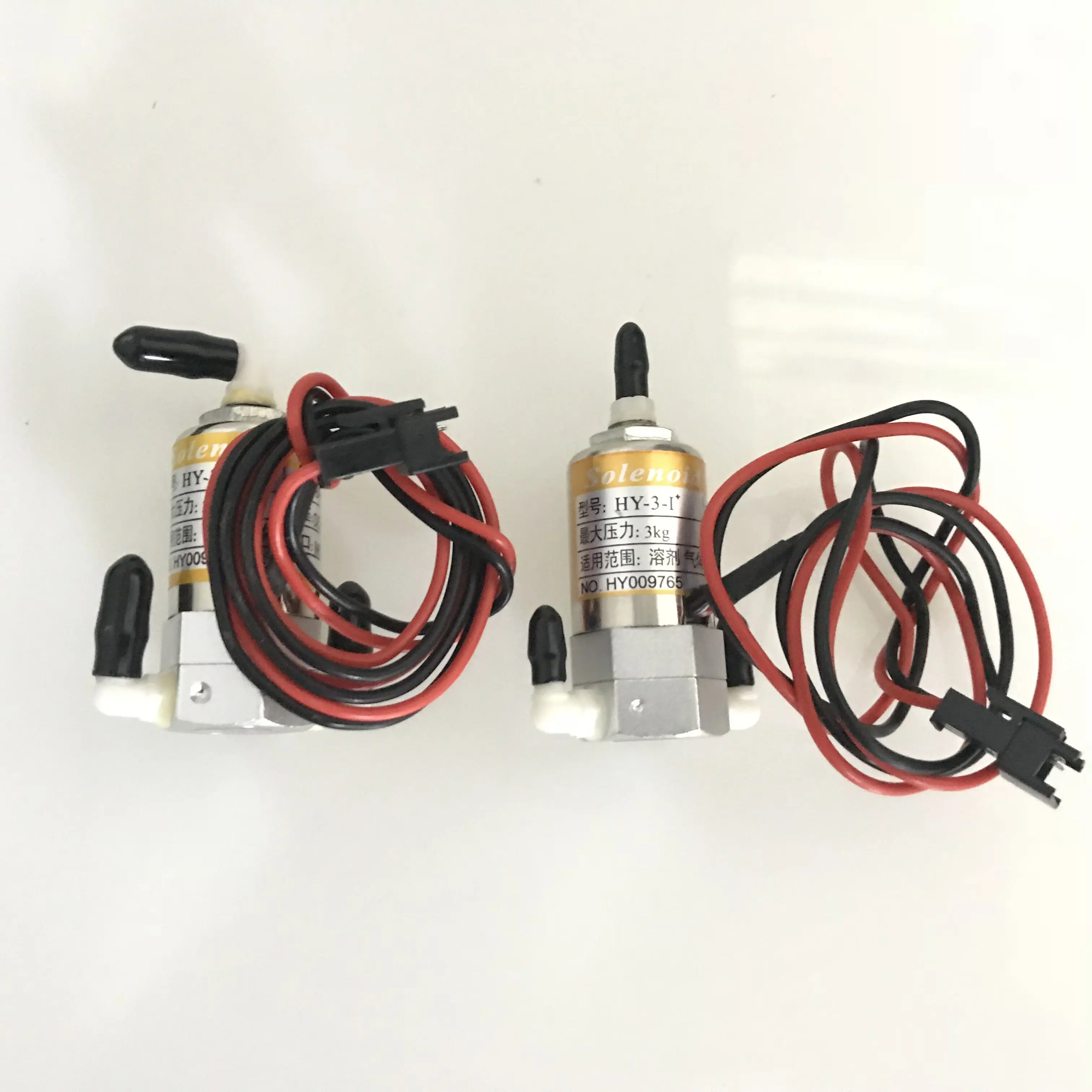 HY 8W 24V 3ways solenoid valve electronic valve for solvent printer solenoid valve with connector