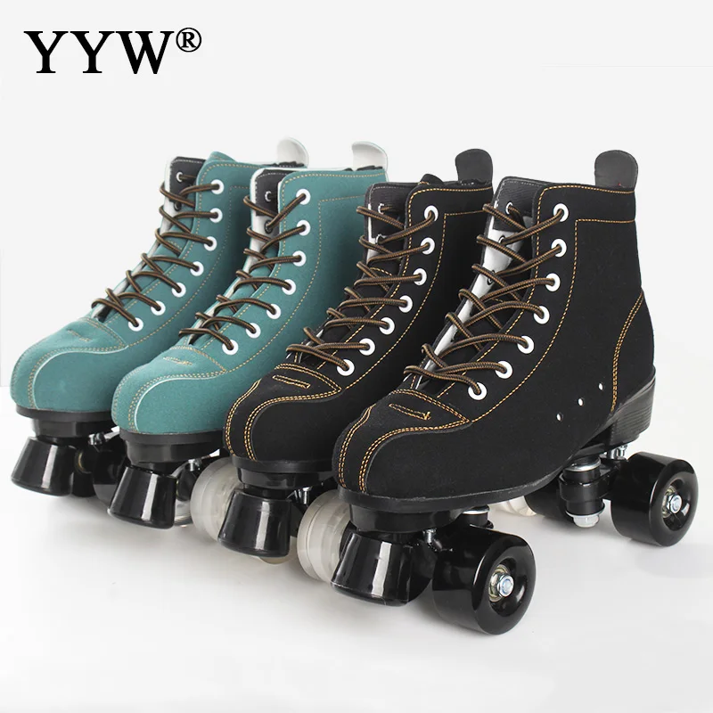 

2023 Quad Roller Skates Adult Sneakers Women Outdoor 2 Row Line Roller Skate Skating Led Light 4 Flash Wheels Slide Girls ABEC-7