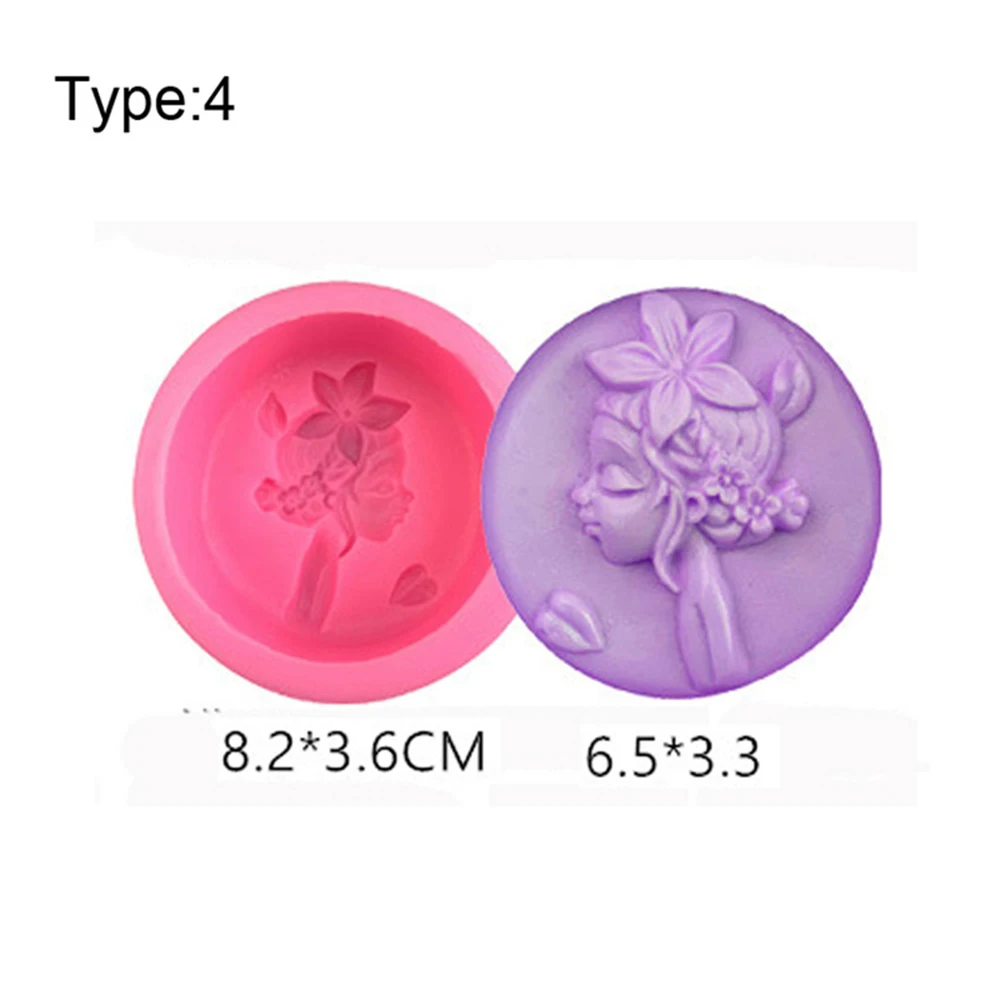 Various Styles of Beauty Avatars Silicone Fondant Chocolate Resin Aroma Stone Soap Mold For Pastry Cup Cake Decorating