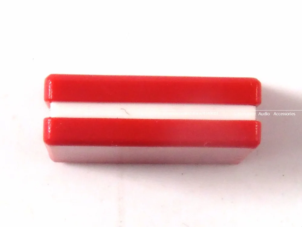 22 قطعة/الوحدة قناة Crossfader الجهد ترويسة غطاء المقبض ل بايونير DJM-250 350 400 600 700 800 خلاط اللون الأحمر