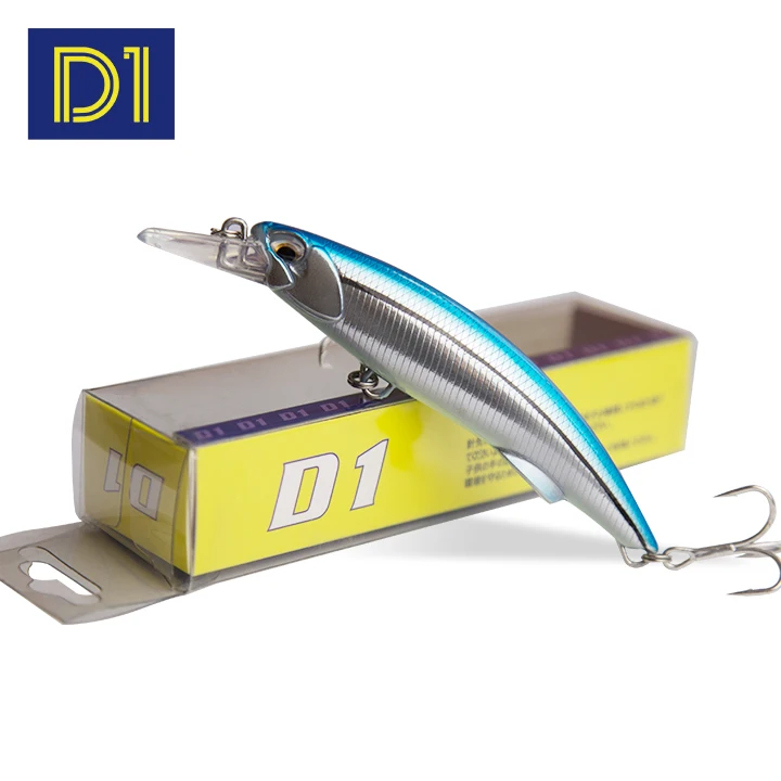 D1 Heavy Minnow Sinking Wobblers Fishing Lures 92mm/110mm High Quality Laser Artificial Hard Bait Tackle 2020 DT5005