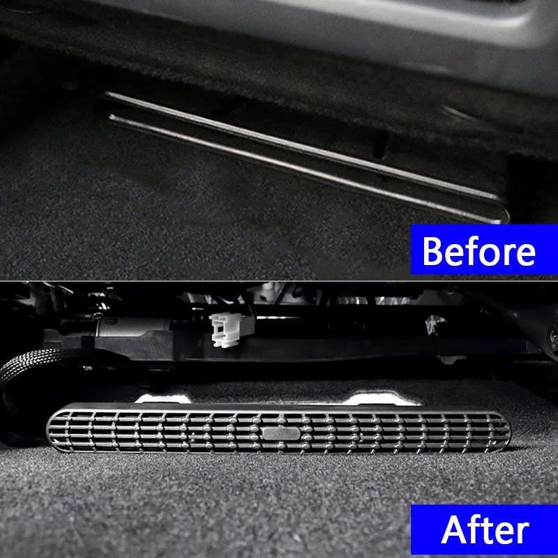 Car Under Seat Air Conditioning Outlet Protective Cover Trim For Mercedes Benz CLA C117 GLA X156 A Class W176 Accessories