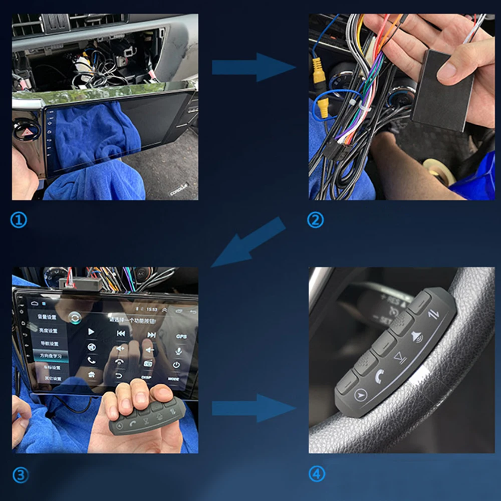 Central multifuncional automotiva de controle remoto, rádio automotivo, dvd, navegação gps, multi-função, sem fio