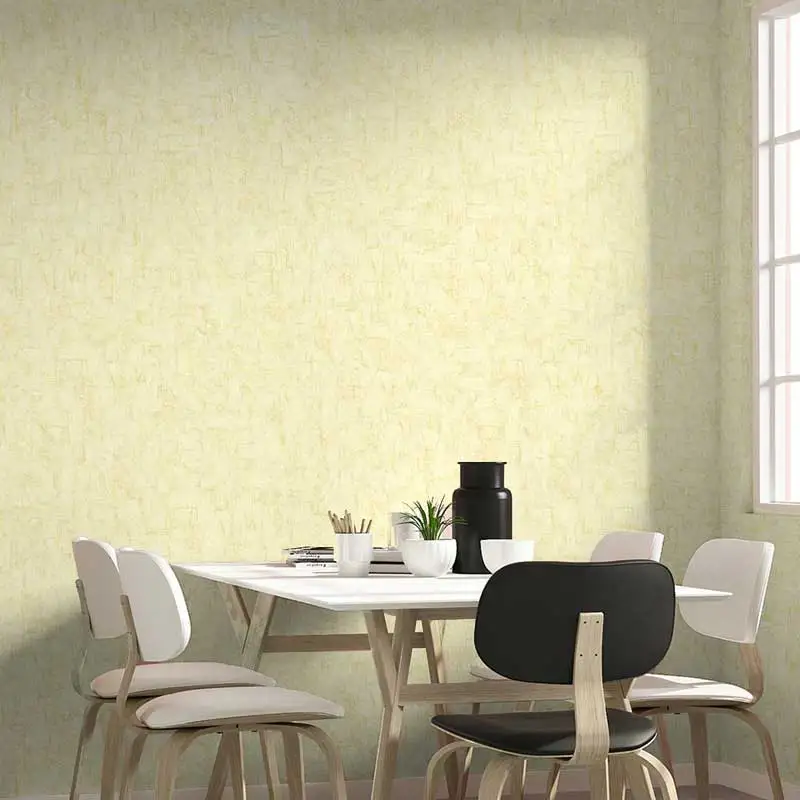 Nordic Plain Solid Color Lemon Yellow Wall Paper Modern  Living Room Bedroom  Background Mural Wallpaper for Walls