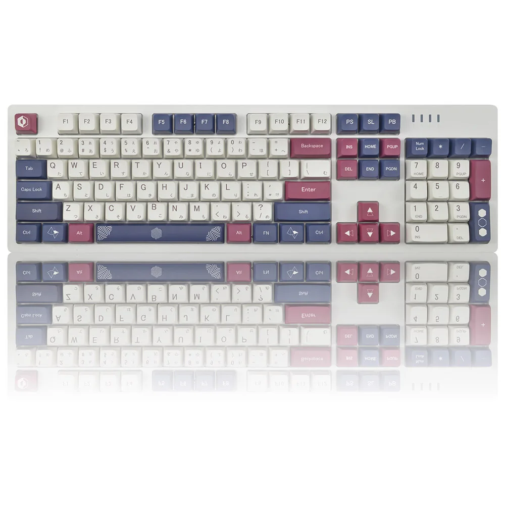 

104 Classic White Cherry Proflie Keycaps Pbt Cherry Keycap Set Compatible with Cherry/Gateron Switch Gaming/Mechanical Keyboard