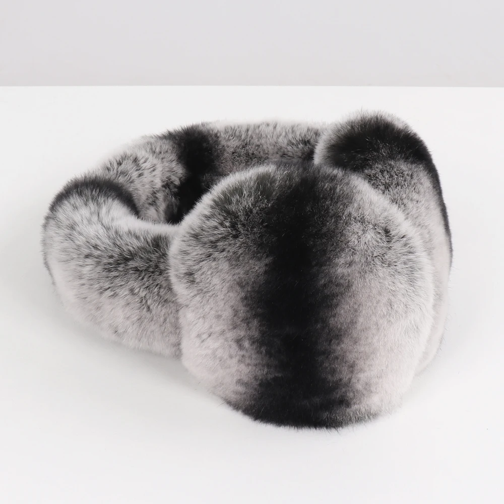 Winter Outdoor Windproof Women Real Rex Rabbit Fur Earmuffs Rex Rabbit Fur Earmuff Lovely Girl Genuine Rex Rabbit Fur Ear-caps
