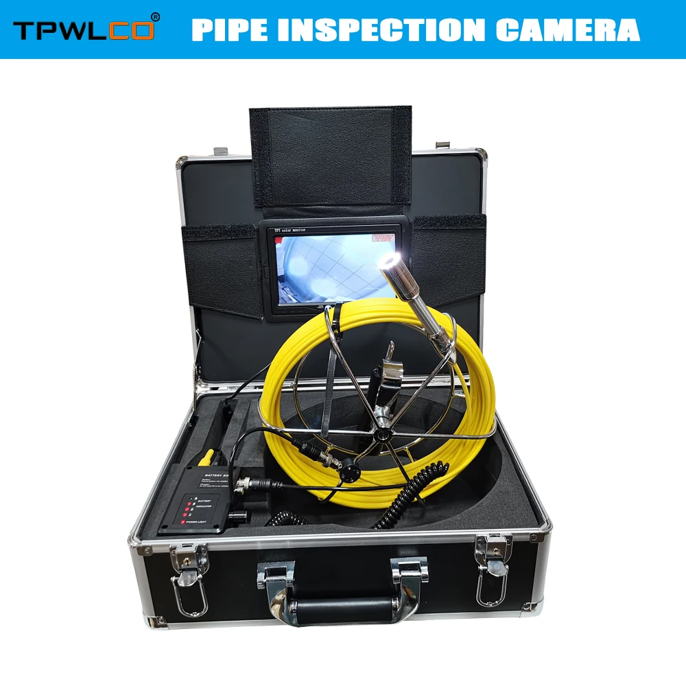 

TPWLCO 23mm Pipe Drain Sewer Inspection Camera 7'' LCD Screen Video DVR Recorder Pipeline Waterproof Endoscope Industrial System