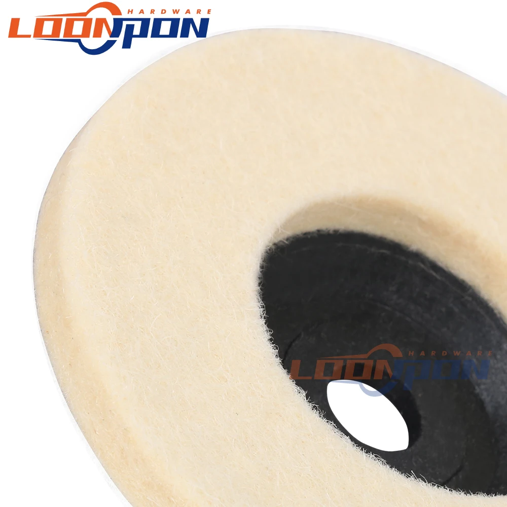 75mm/50mm Wool Polishing Wheel Buffing Pads Angle Grinder Wheel Felt Polishing Disc for Metal Marble Glass Ceramics 1PC