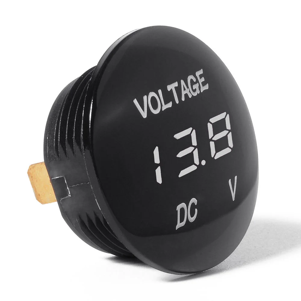 Waterproof Voltmeter Car Motorcycle LED Panel Digital Voltmeter Volt Voltage Meter Display Voltmeter 12V 24V 36V DC 5V-48V