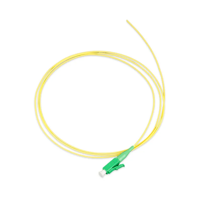 Free Shipping 50PCS/Bag LC/APC Single Mode G652D 0.9mm Fiber Optic Pigtails 9/125 Simplex Yellow LSZH 1M 1.5M 2M Optical Pigtail