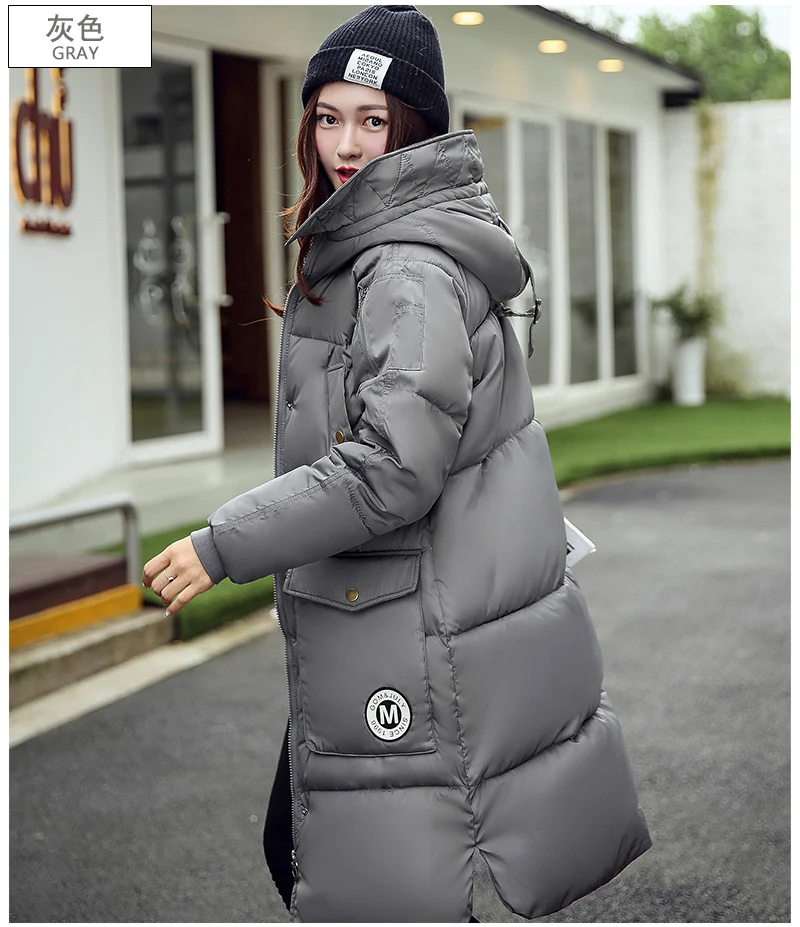 Coat Boollili Winter Women Parka Jacket Cotton Wadded Warm Hooded Loose Womens Winter Jackets and Coats Plus Size X-Long