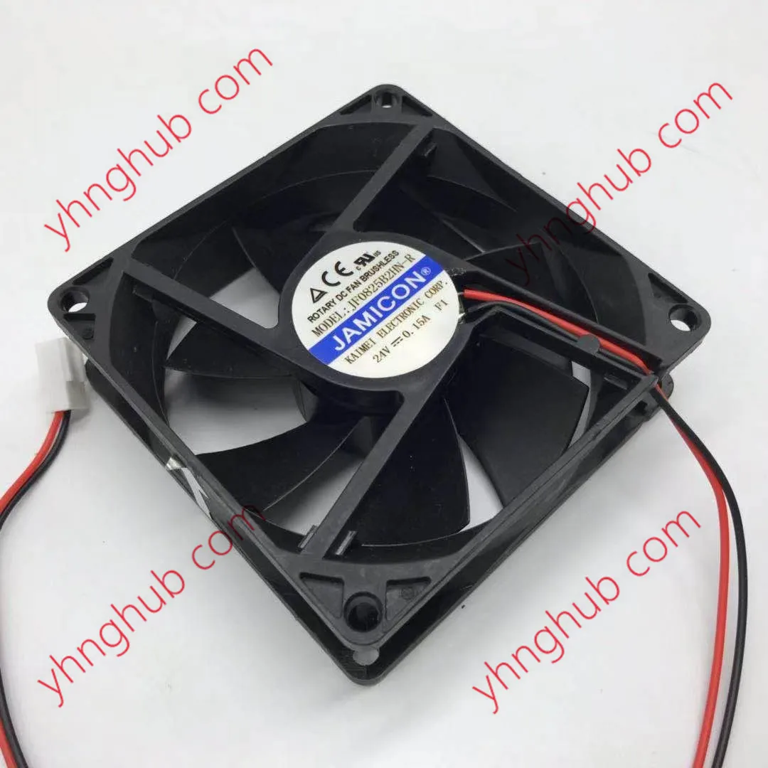 

Jamicon JF0825B2HN-R DC 24V 0.15A 80x80x25mm 2-Wire Server Cooling Fan