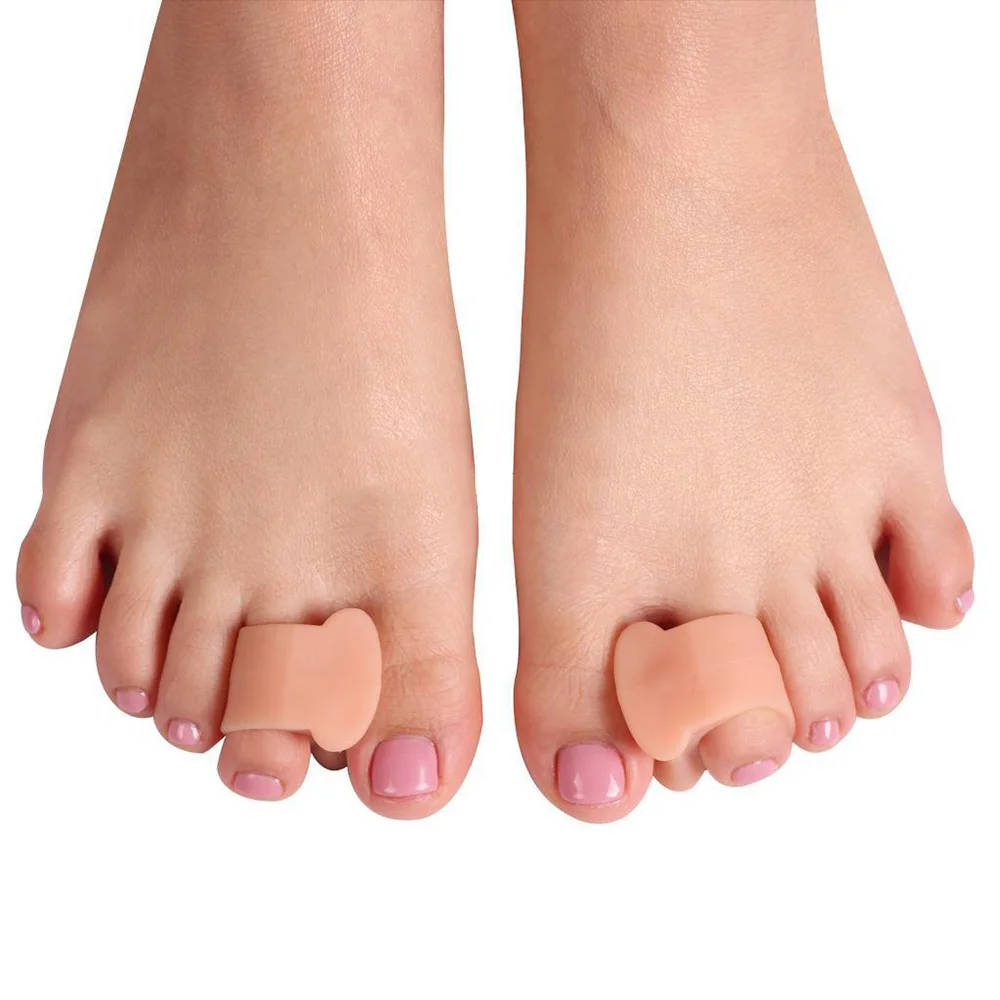 Alisador de silicona para el cuidado de los pies, separador de dedos de los pies, Corrector de juanete Hallux Valgus, ortésico, Protector de pies,