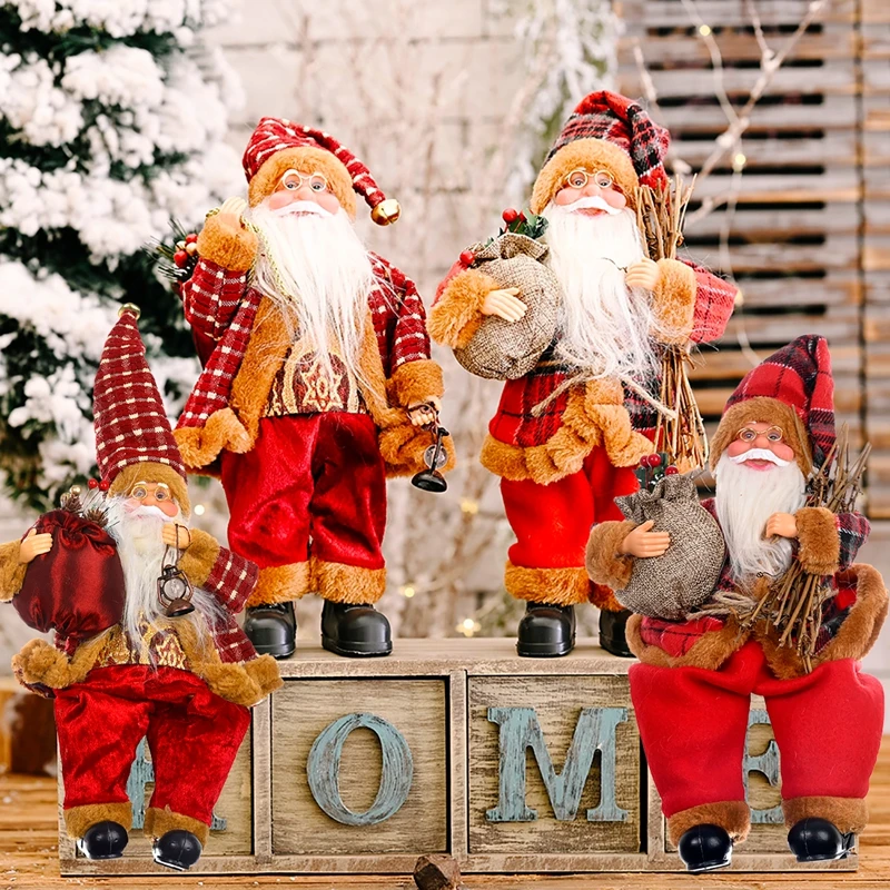 QIFU Santa Claus Christms Ornaments Merry Christmas Decor for Home 2024 Navidad Christmas Gift Xams Decor Happy New Year 2025