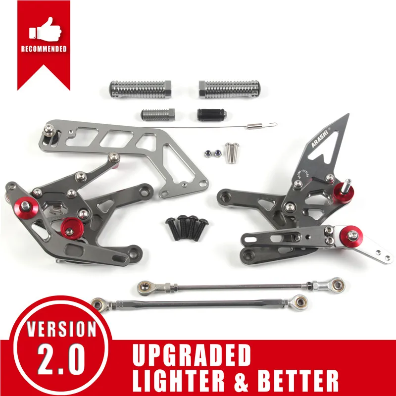 Arashi V2.0 Race Achteren Geplaatste Voor YAMAHA MT-10 FZ-10 2023 2024 2025 CNC Verstelbare Voetsteun Voetsteun MT10 FZ10