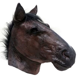 Creative Halloween Mask Latex Horse Head Mask Animal Headgear Horse Mask Halloween Holiday Supplies