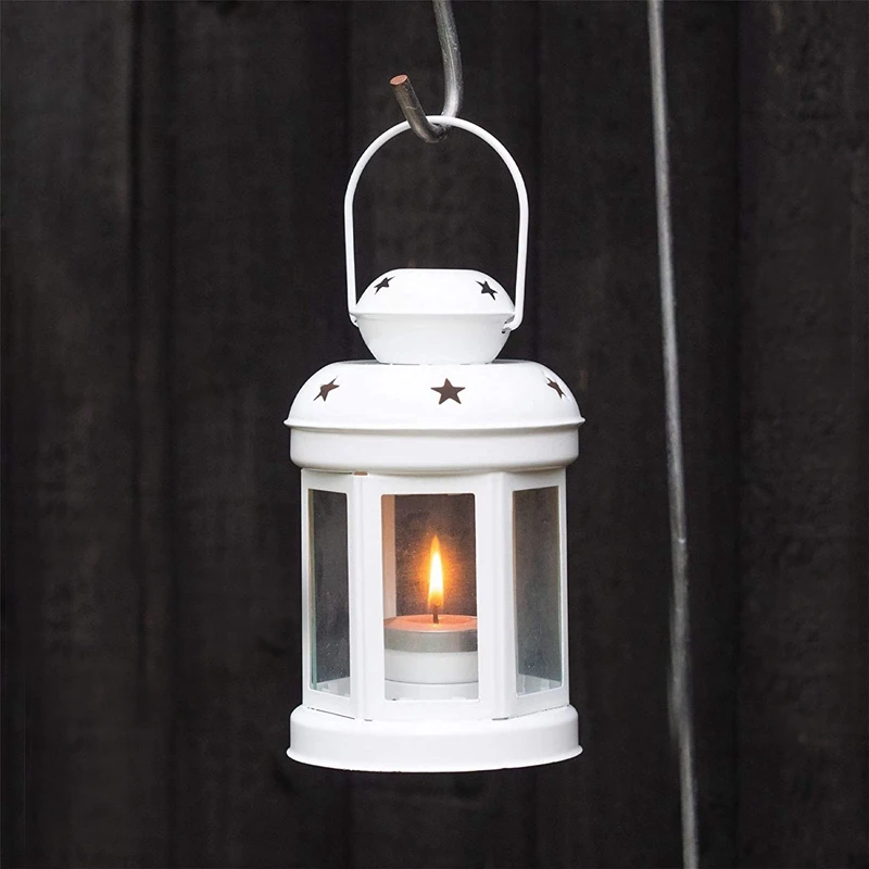 Logam Antik Menggantung Lentera Lilin, Pemegang Tealight, Candlestick untuk Pernikahan, Rumah, Hadiah Pesta Ulang Tahun