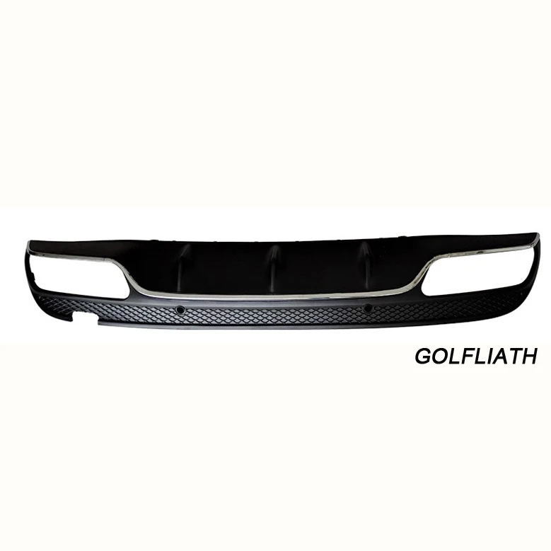 GOLFLIATH AMG-C63 style ABS rear diffuser with exhaust tips for benz c class W205 amg package C200 C220 C250 C300 C350 2015-2016