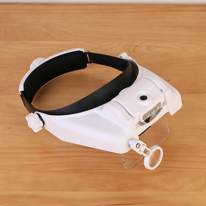 Imagem -03 - Lupa Multi-funcional Bandana Lupa com Lentes Substituíveis Led Cabeça Montada Lupa Relógio Ferramenta de Reparo