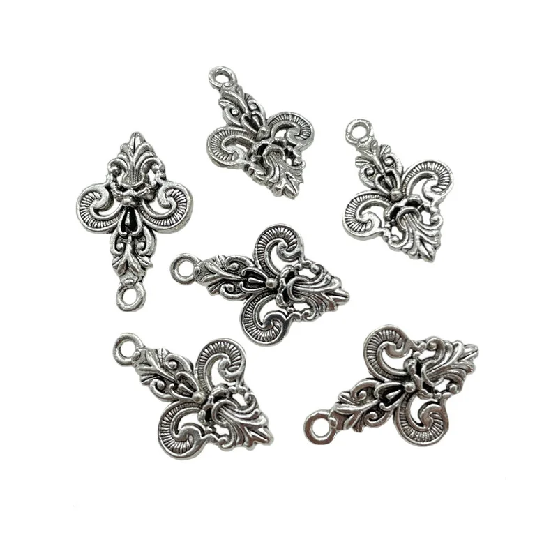 10pcs Charm Antique Silver Bronze Sword Sign Necklace Bracelet Pendant DIY Handmade Earring Wholesale Accessories Materials