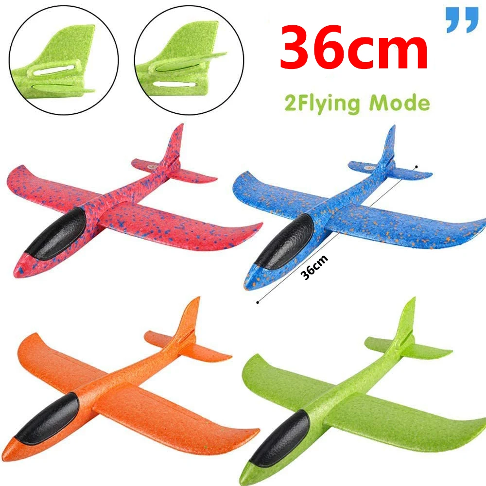 36cm Hand Throw Airplane EPP Foam plane Launch fly Glider Planes Model Aircraft Outdoor Fun Airplane Toys for Children Kids Game