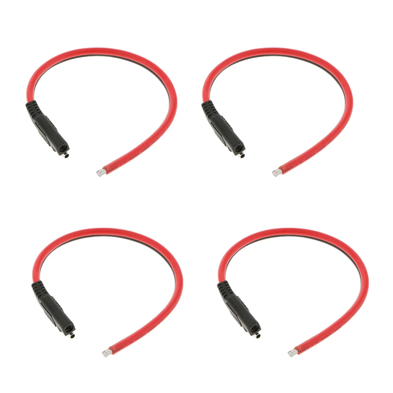 4 шт./упак. 18AWG Удлинительный шнур для солнечной панели мотоцикла 30 см