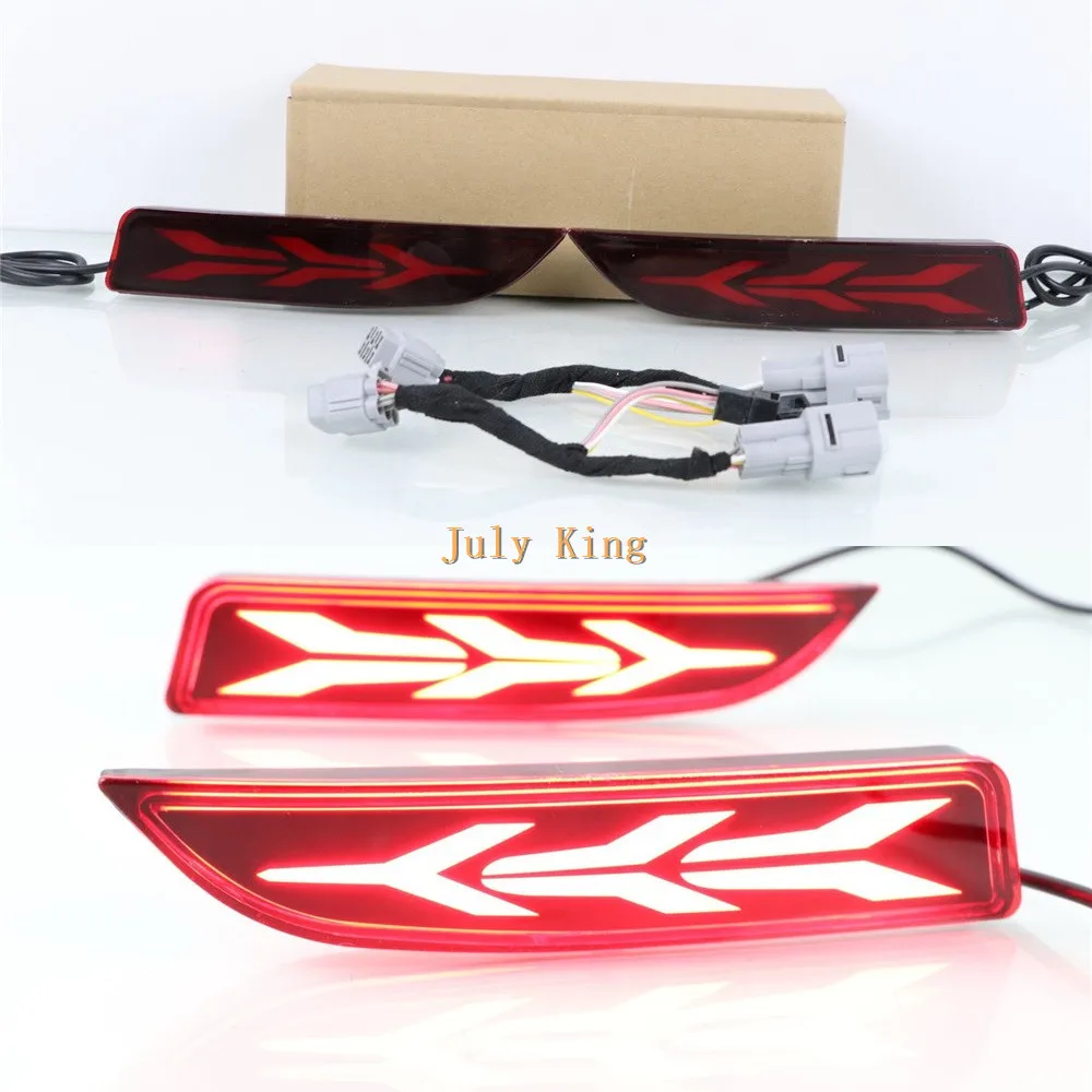 

July King LED Brake Lights case for Toyota Avalon 2019+, LED Night DRL + Brake Light + Streamer Turn Signals With Original port