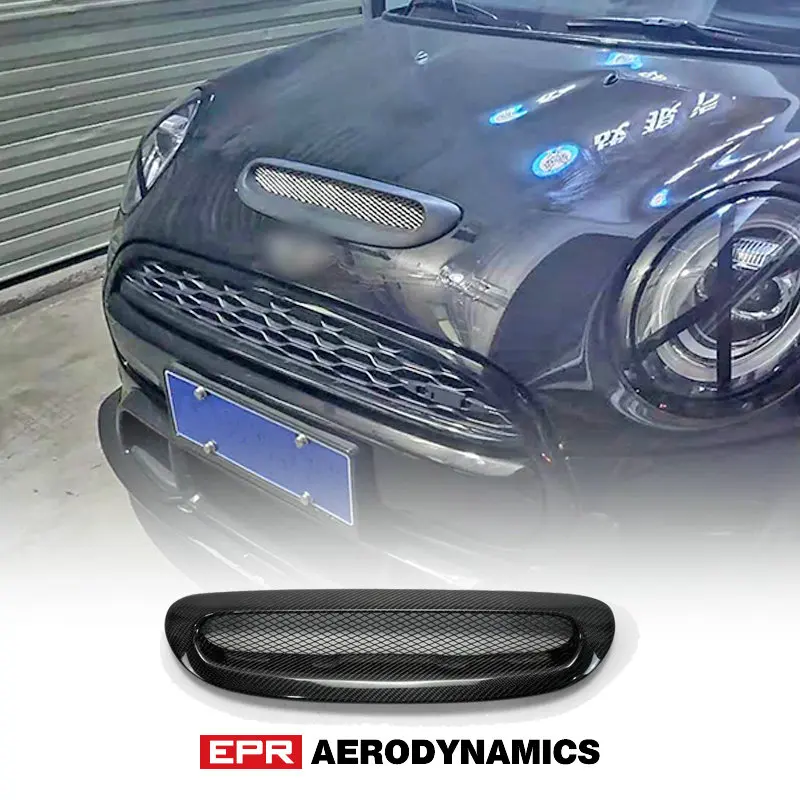 

Bodykits For Mini Cooper S F56 EPA Style Carbon Fiber Big Hood Scoop Glossy Finish Bonnet Cover Air Vent Tuning Duct Trim