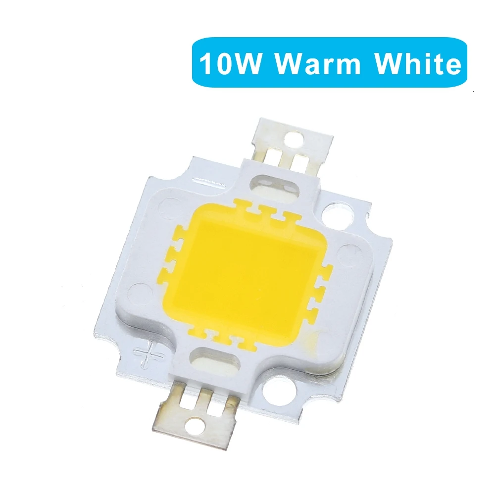 Lâmpada LED Chip para lâmpada de inundação, luz branca quente, alta potência, 20x48 mAh, 10W, 900lm, 10 Pcs/Lot