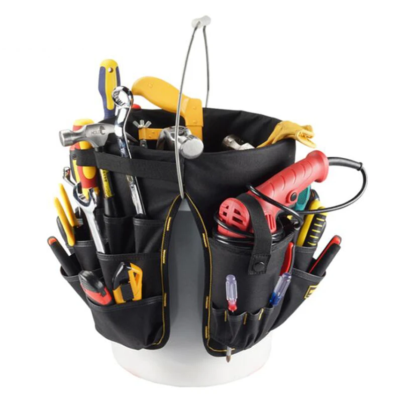 Elétrico Bucket Tool kit Kit Multi-Function Repair Kit, Household Gardening Hardware Tool Storage Bag, Construção Tool Box