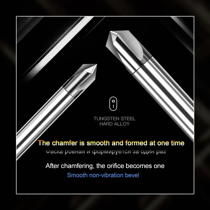 Chamfer End Mill 90 120 Degrees 1-20mm 3 Flute Chamfer Cutter Chamfer Tools Carbide Lengthen Aluminum CNC Machine Milling Cutter