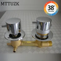 2/3/4 Ways Outlet Brass Mixing Valve Diverter Thermostatic Shower Faucets Temperature Mixer Control Valve