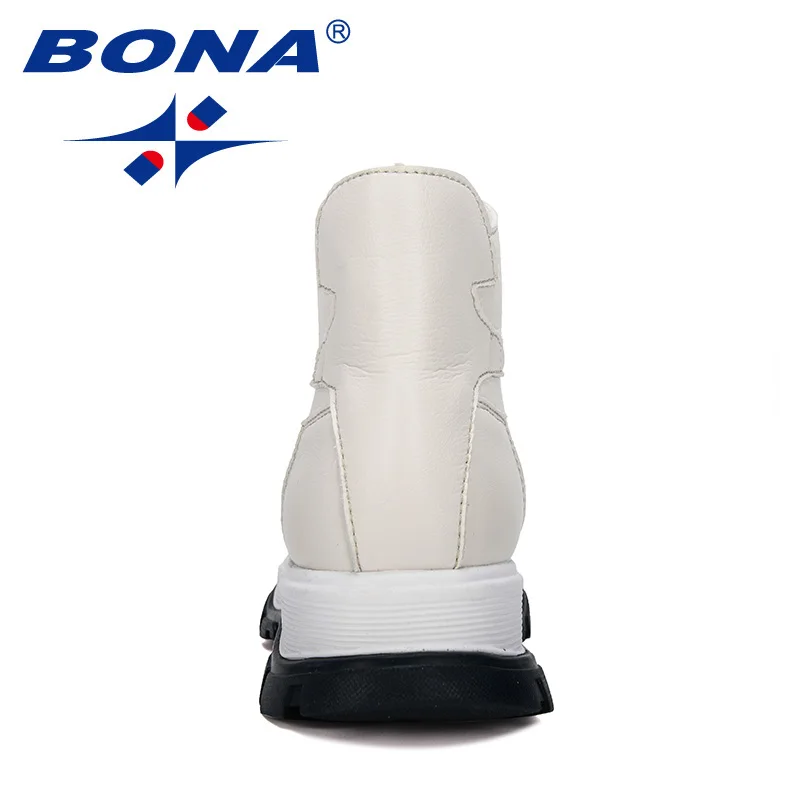 BONA New Designers Microfiber Short Plush Ankle Boot Women Winter Outdoor Snow Boots Woman Shoes Botas Mujer Comfortable