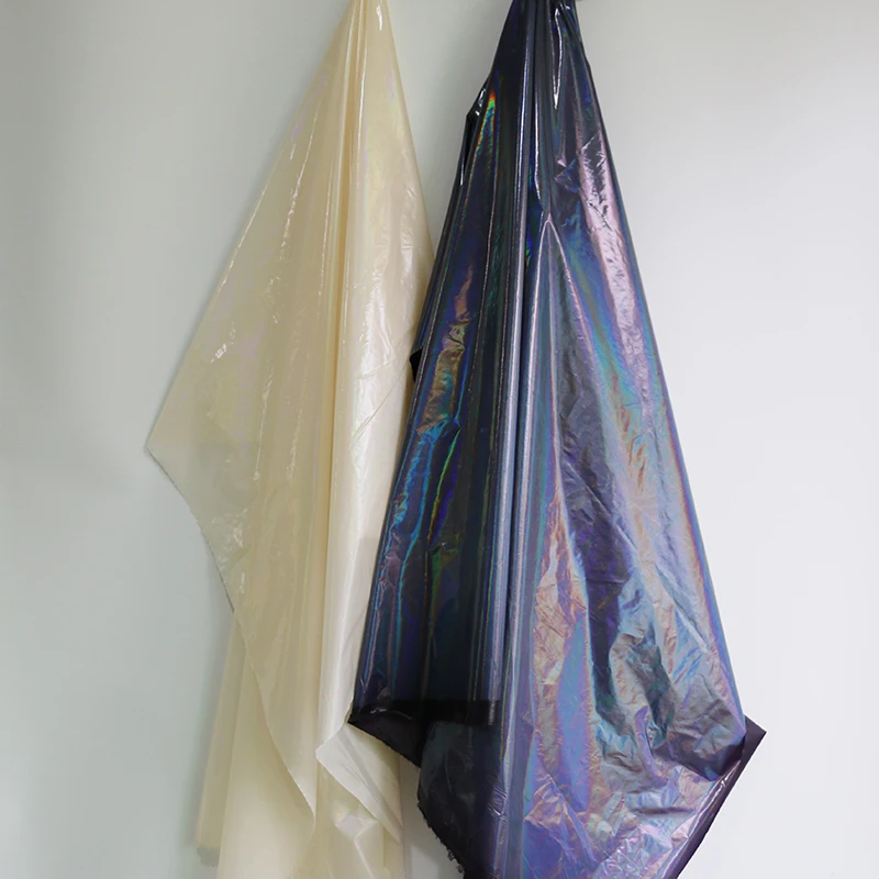100 cm * 145 cm hochwertiges, dünnes, leichtes Nylongewebe, hochdichtes, laserglänzendes Taftmaterial für Winterjacken – Detail 3