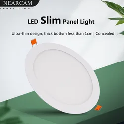 NEARCAM LED ultra-cienki panel oświetleniowy wbudowana oprawa sufitowa sypialnia salon oświetlenie kuchni led emitujące boczne płaskie lekkie