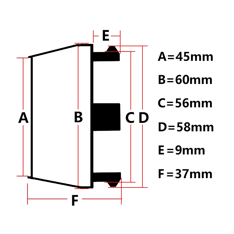 4pcs Blank 60MM Wheel Center Hub Caps Fit 45mm Car Emblem Logo Sticker Wheel Rim Hubcap Cover