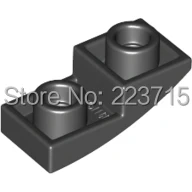 *Plate W. Half Bow Inv. 1X2X2/3* 100pcs DIY enlighten block brick part No.24201 Compatible With Other Assembles Particles