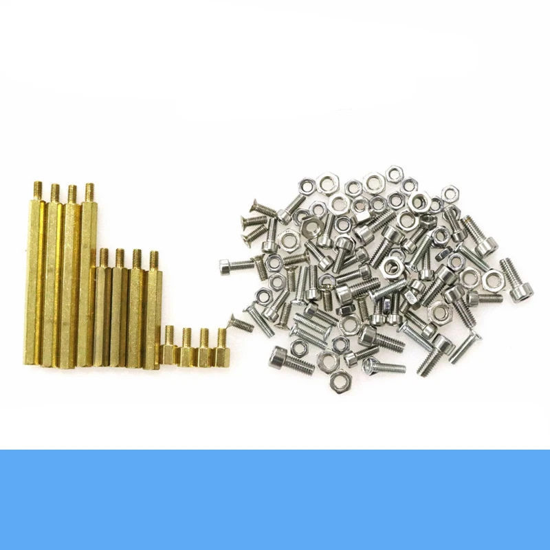 銅ポストキット RC ロボットタンク車シャーシ部分 M3、M4 ネジとナット DIY