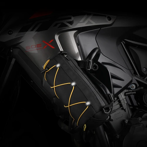 Imagen 2 del producto Rhinowalk-bolsa lateral para motocicleta, Kit de herramientas, bolsas para sillín, bolsa de herramientas lateral para equipaje al aire libre, paquete de Motor para parachoques