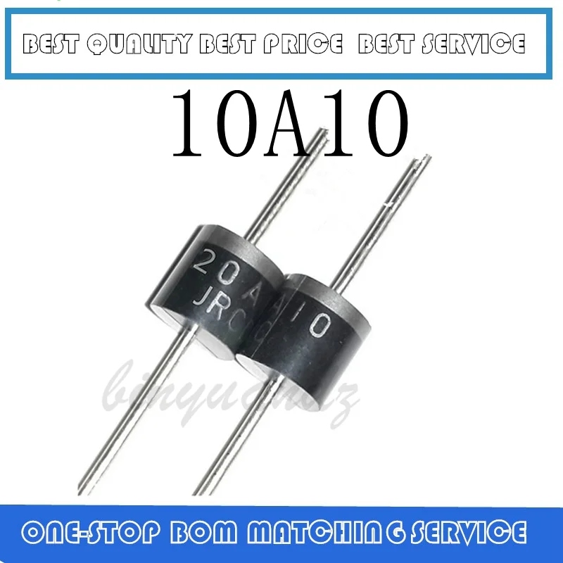 20PCS~50PCS 10A10 1000V 10A R-6 Axial Rectifier Diode New original