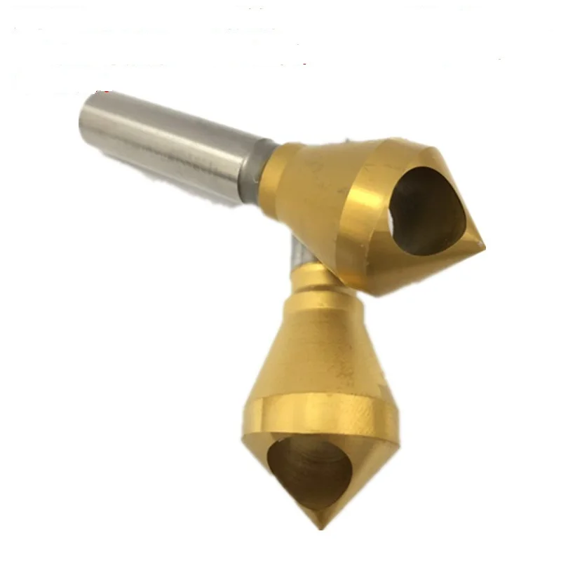 Titanium Plated Afkanten Cutter Met Gat Chamferer Hoogglans Afkanten Boor Verzonken Boor Verzonken Rvs