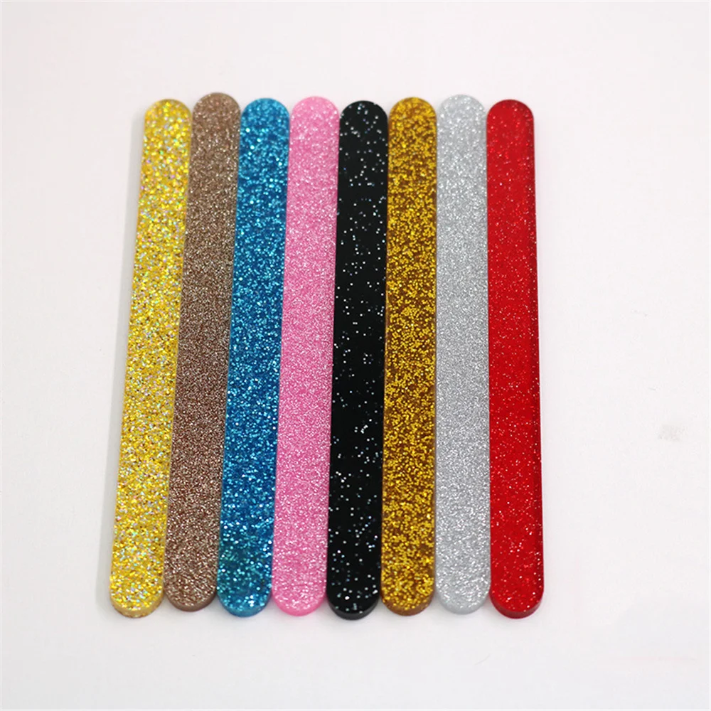 50pcs Reusable Ice Cream Sticks Acrylic Popsicle Sticks Creamsicle Cakesicle Cake Candy Sticks Ice Lollies DIY Crafts