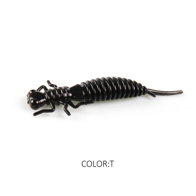 Supercontinent Larve Soft Lures 50mm 62mm 85mm Kunstköder Angeln Wurm Silikon Bass Pike Minnow Swimbait Jigging Kunststoff