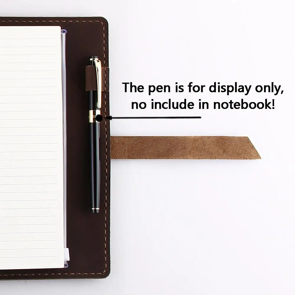 Personalizzato A5 Riutilizzabile Raccoglitore Ad Anelli Taccuino di Viaggio in Pelle