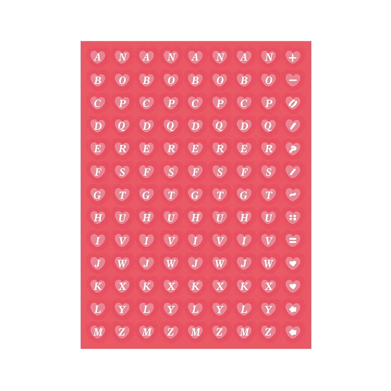 Love Symbol Series Pvc Stickers Laser Colorful Hand Account Decoration Small Pattern Keyboard Mobile Phone Shell Diy Stickers