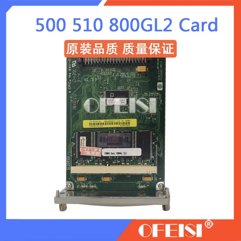 C7776-60151 C7776-60002 C7772A For HP Designjet 800 500 500plus GL2 Card Formatter Board Card 05:09 05:10 128M Memory  plotter